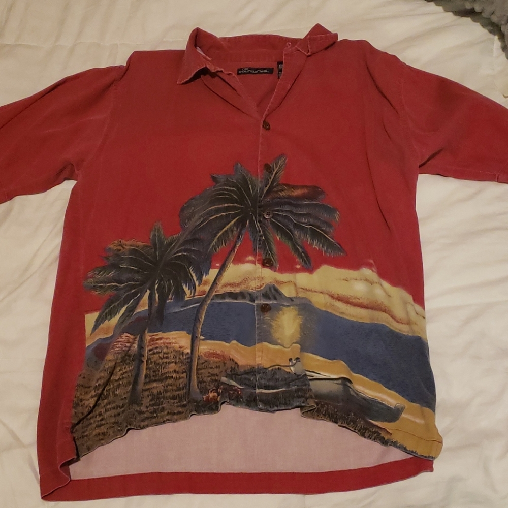 Tropical collared shirt